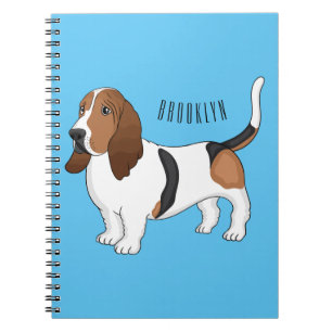 Cuaderno Ilustracion del personalizado del perro de enlace 
