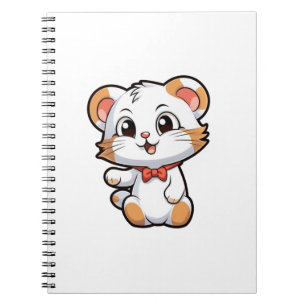 Cuaderno ilustracion del ratón personalizado