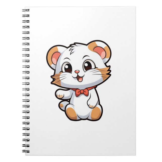 Cuaderno ilustracion del ratón personalizado (Frente)
