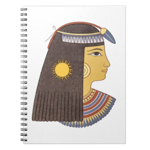 Cuaderno Ilustracion del retrato de la diosa de la Antigua 