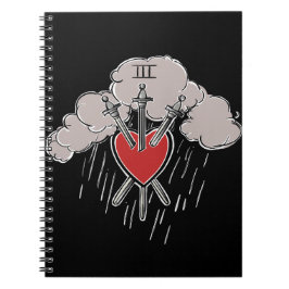 Cuaderno Ilustración del Tarot del Corazón de Amor de 3 de