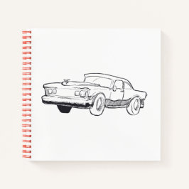 Cuaderno ilustracion del vehículo