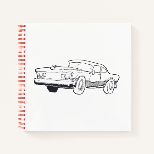 Cuaderno ilustracion del vehículo (Anverso)