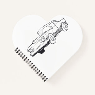 Cuaderno ilustracion del vehículo