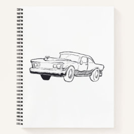 Cuaderno ilustracion del vehículo