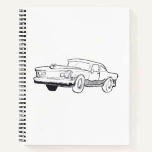 Cuaderno ilustracion del vehículo