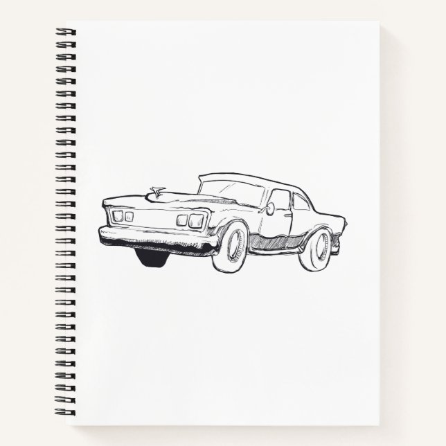 Cuaderno ilustracion del vehículo (Anverso)