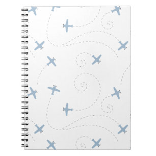 Cuaderno ilustracion del vuelo del aeroplano