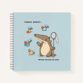 Cuaderno Ilustración divertida de cazador de notificaciones