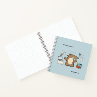 Cuaderno Ilustración divertida de cazador de notificaciones