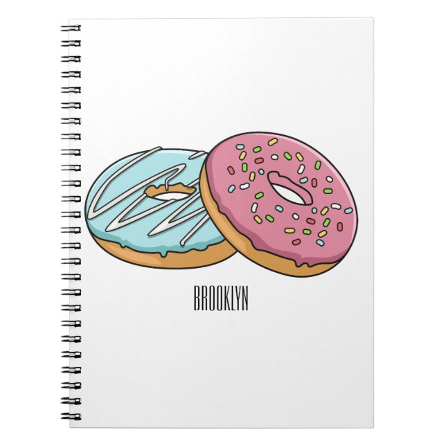 Cuaderno Ilustracion Donut personalizado (Frente)