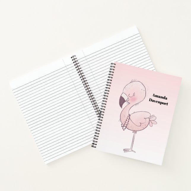 Cuaderno Ilustracion Flamingo Rosa (Interior)
