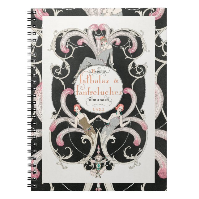 Cuaderno Ilustracion George Barbier de estilo Art Deco de l (Frente)
