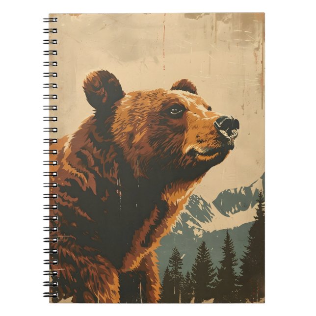 Cuaderno Ilustracion Grizzly Vintage (Frente)