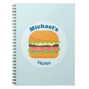 Cuaderno Ilustracion Hamburger con tomate y lechuga