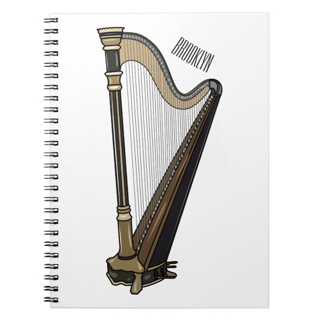 Cuaderno Ilustracion Harp personalizado (Frente)