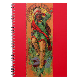 Cuaderno ilustracion indígena americano de 1919