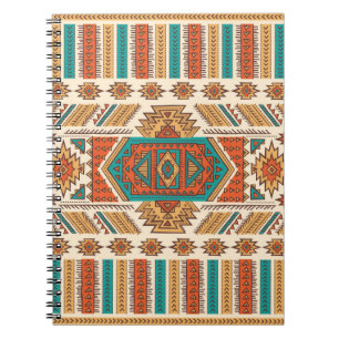 Cuaderno Ilustracion ininterrumpido de origen étnico tribal