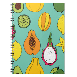 Cuaderno Ilustracion inoxidable de frutas