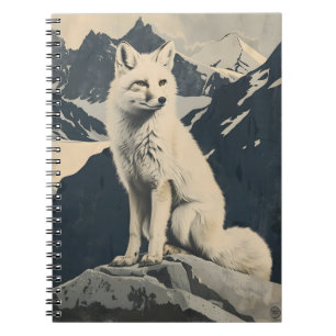 Cuaderno ilustracion intage del Fox Ártico