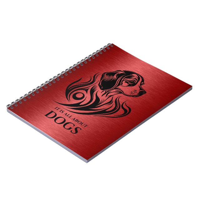 Cuaderno Ilustracion metalico de cabeza beagle ornamental r (Lado Izquierdo)