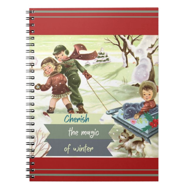 Cuaderno Ilustracion moderno de mediados de siglo (Frente)