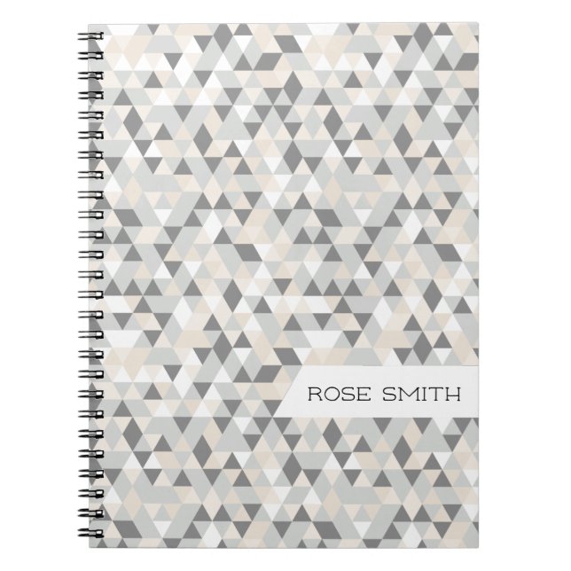 Cuaderno Ilustracion moderno de patrón geo (Frente)