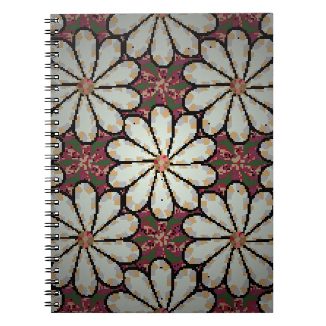 Cuaderno Ilustracion Motley. Pequeñas flores de colores. Sp (Frente)