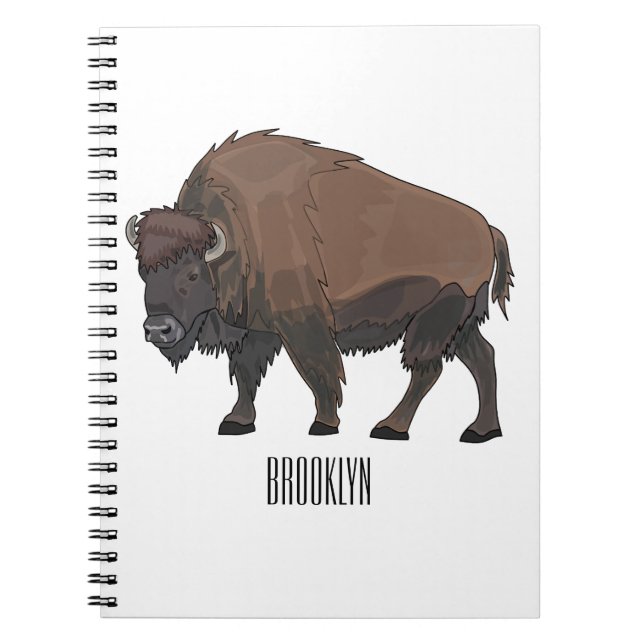 Cuaderno Ilustracion personalizado Bison (Frente)