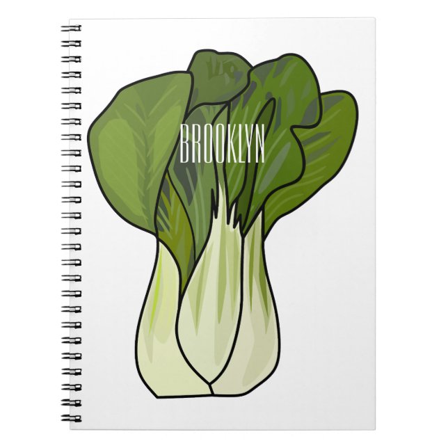 Cuaderno Ilustracion personalizado Bok choy (Frente)