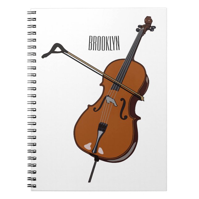 Cuaderno Ilustracion personalizado Cello (Frente)