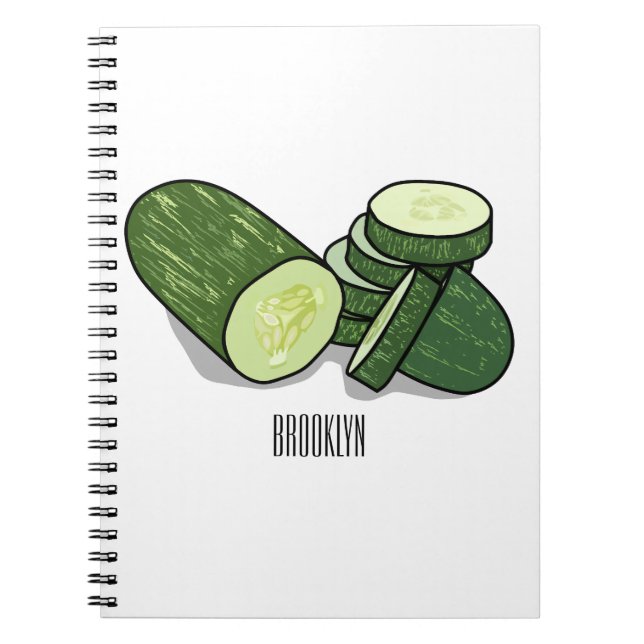 Cuaderno Ilustracion personalizado Cucumber (Frente)