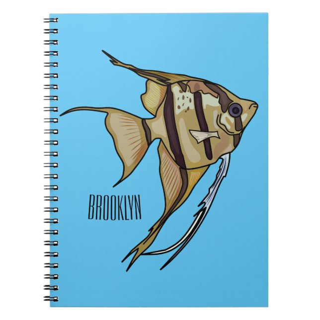 Cuaderno Ilustracion personalizado de Angelfish (Frente)
