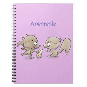 Cuaderno Ilustracion personalizado de ardillas graciosas