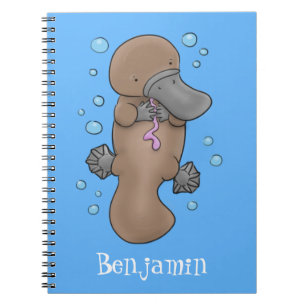 Cuaderno Ilustracion personalizado de bebé de plaquypus fel