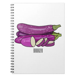 Cuaderno Ilustracion personalizado de berenjenas