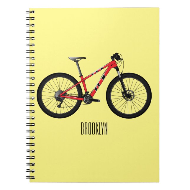 Cuaderno Ilustracion personalizado de bicicletas (Frente)