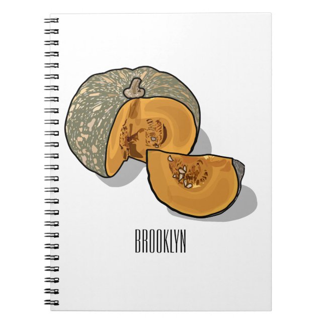 Cuaderno Ilustracion personalizado de calabaza (Frente)