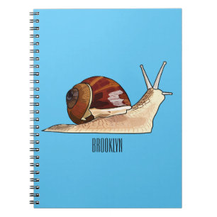 Cuaderno Ilustracion personalizado de caracoles