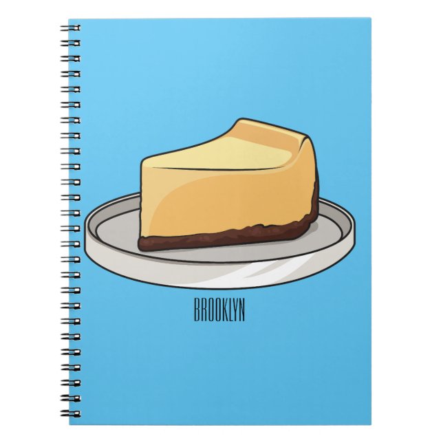 Cuaderno Ilustracion personalizado de Cheesecake (Frente)