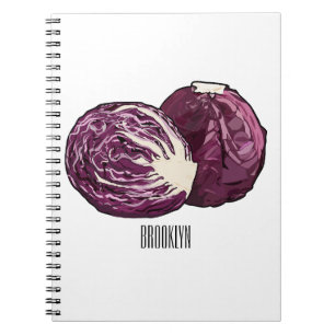 Cuaderno Ilustracion personalizado de col roja