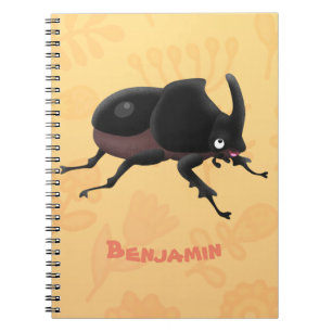 Cuaderno Ilustracion personalizado de escarabajo rinoceront