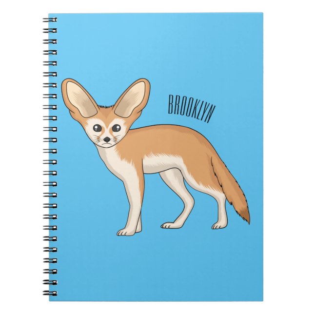 Cuaderno Ilustracion personalizado de Fennec fox (Frente)