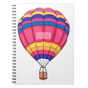 Cuaderno Ilustracion personalizado de globo aerostático