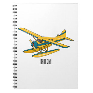 Cuaderno Ilustracion personalizado de hidroavión