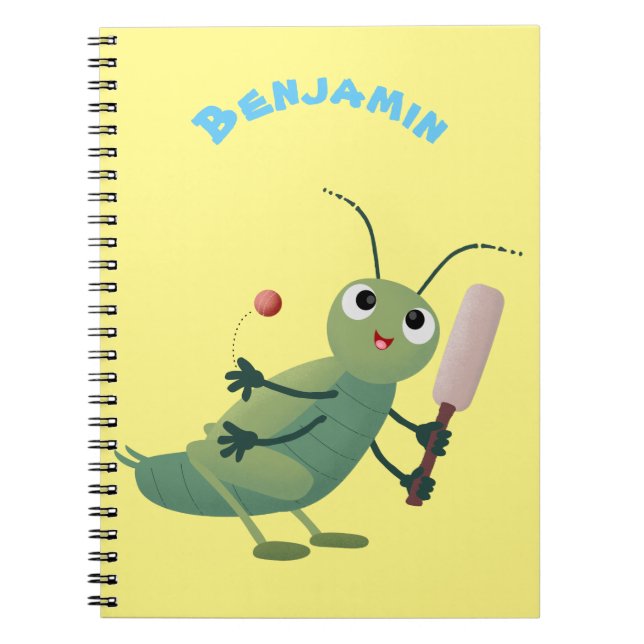 Cuaderno Ilustracion personalizado de insectos de cricket v (Frente)