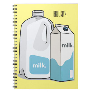 Cuaderno Ilustracion personalizado de leche