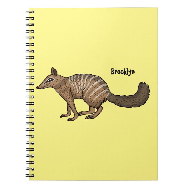 Cuaderno Ilustracion personalizado de número feliz lindo (Frente)