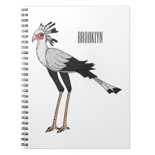 Cuaderno Ilustracion personalizado de pájaro de Secretario