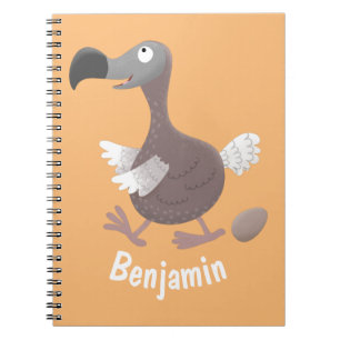 Cuaderno Ilustracion personalizado de pájaro dodo gracioso